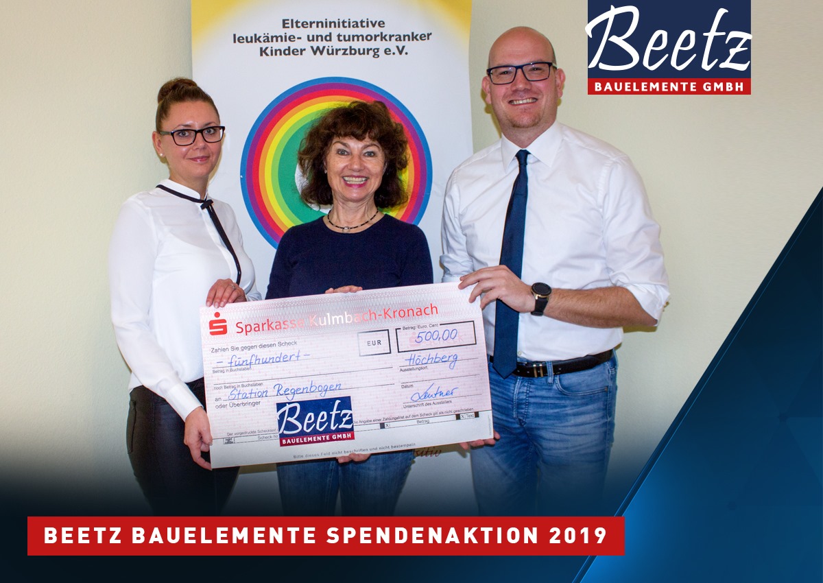 Spende für Elterninitiative leukämie- und tumorkranker Kinder Würzburg e.V.